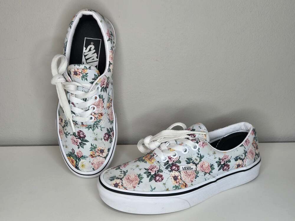 Vans Era Garden Floral Print Lace Up Sneakers Women's 5.5